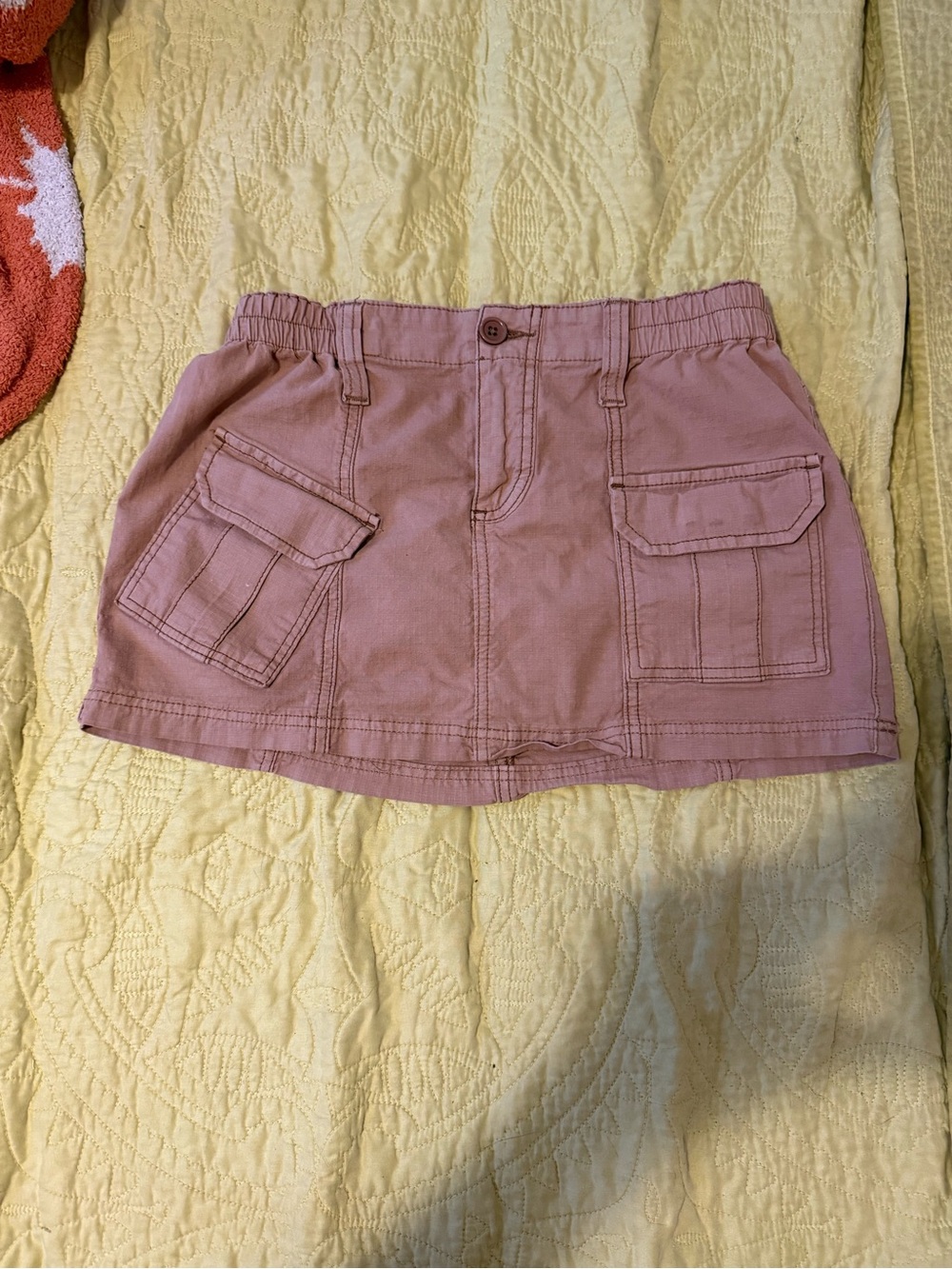 BDG XS Casual Tan Cargo Mini Skirt - Picture 3 of 5